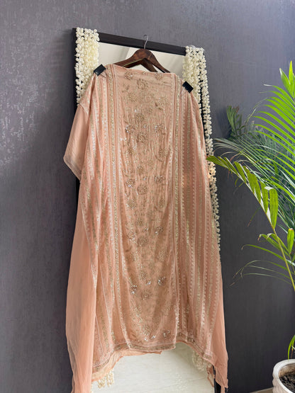 Pitta work crystal handwork suit