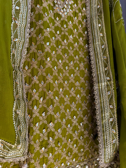Luxurious gotapatti pitta work suit