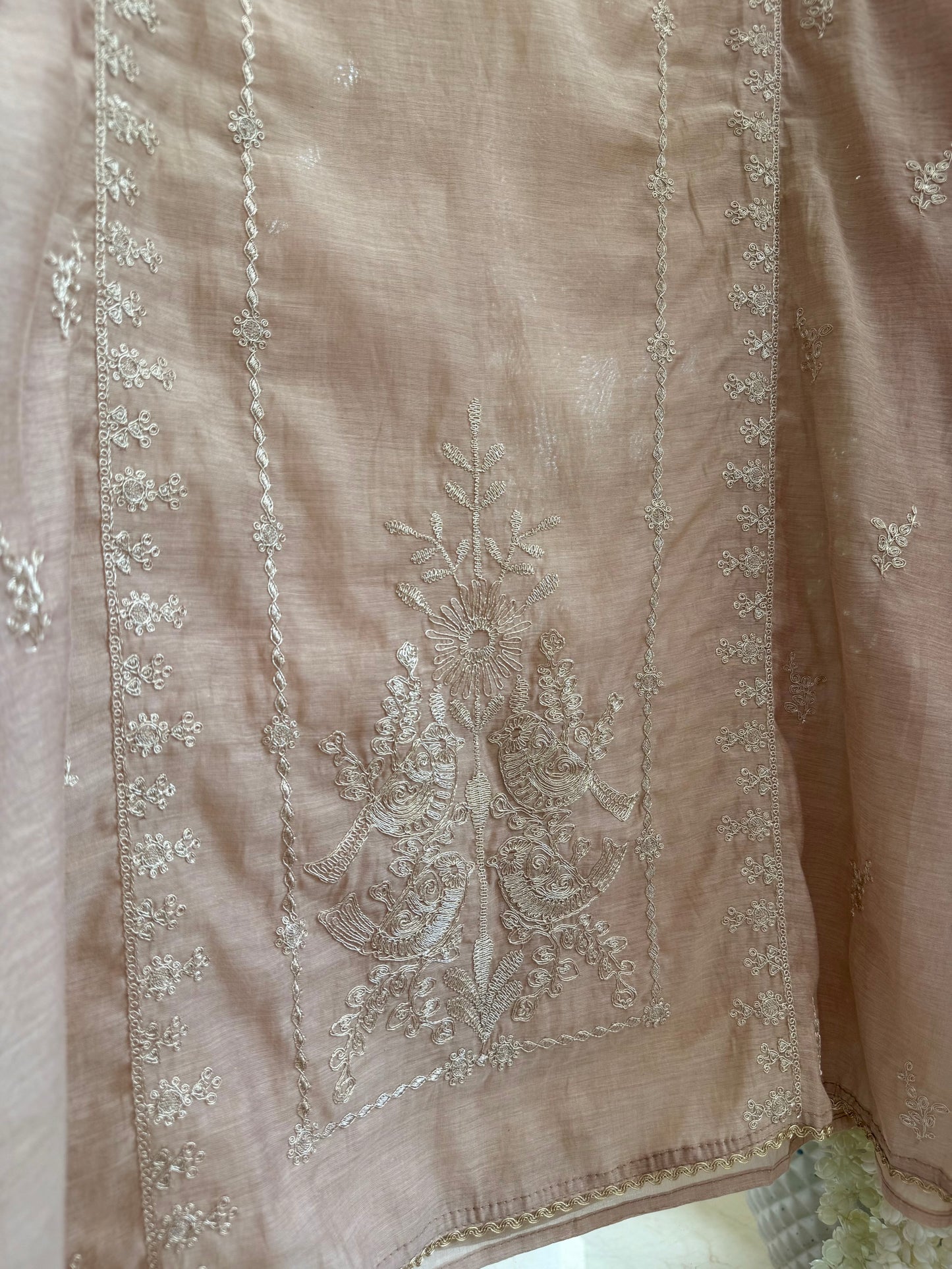 Luxurious Mul chanderi dori sitara suit