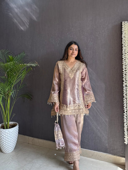 Luxurious Aari work Coord set