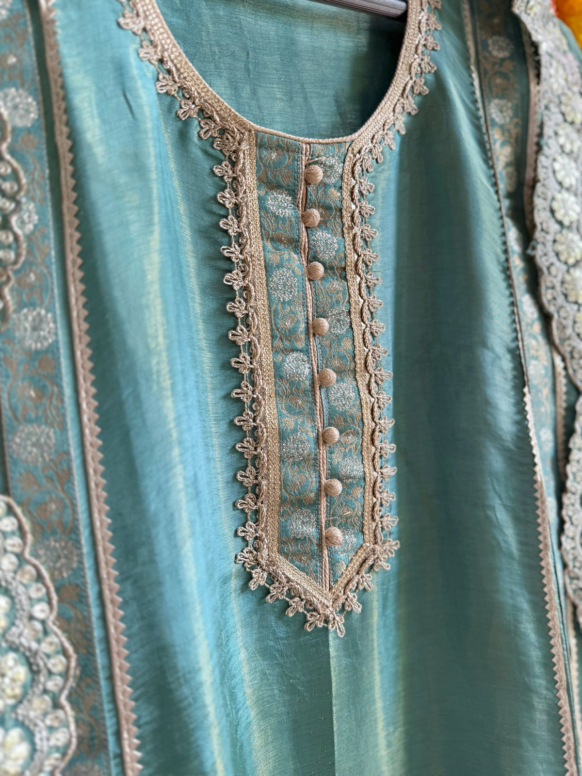 Luxurious Benarsi Tissue silk suit