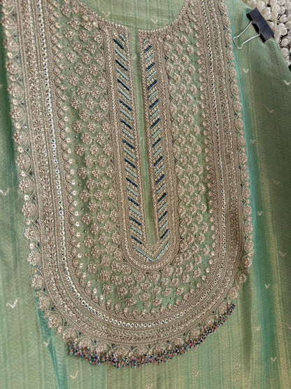 Luxurious Tissue benarsi zari handwork suit