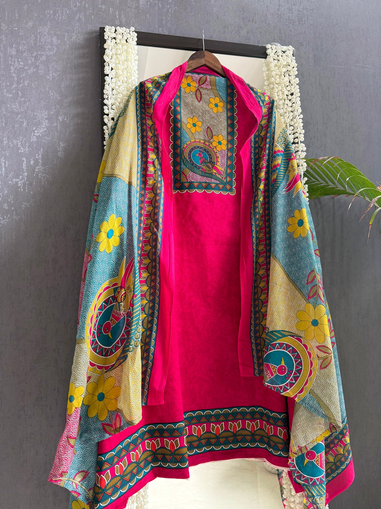 Mulmul cotton tribal art suit