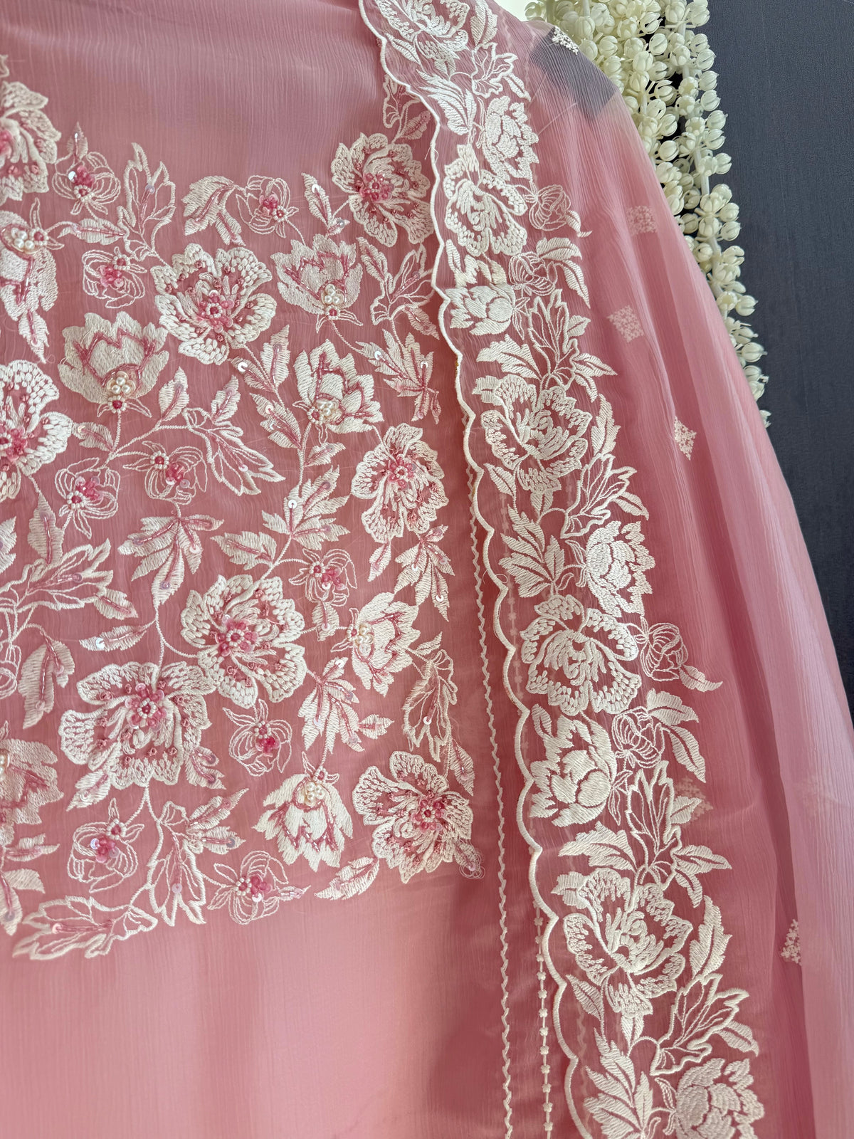 Parsi work florals Handwork suit
