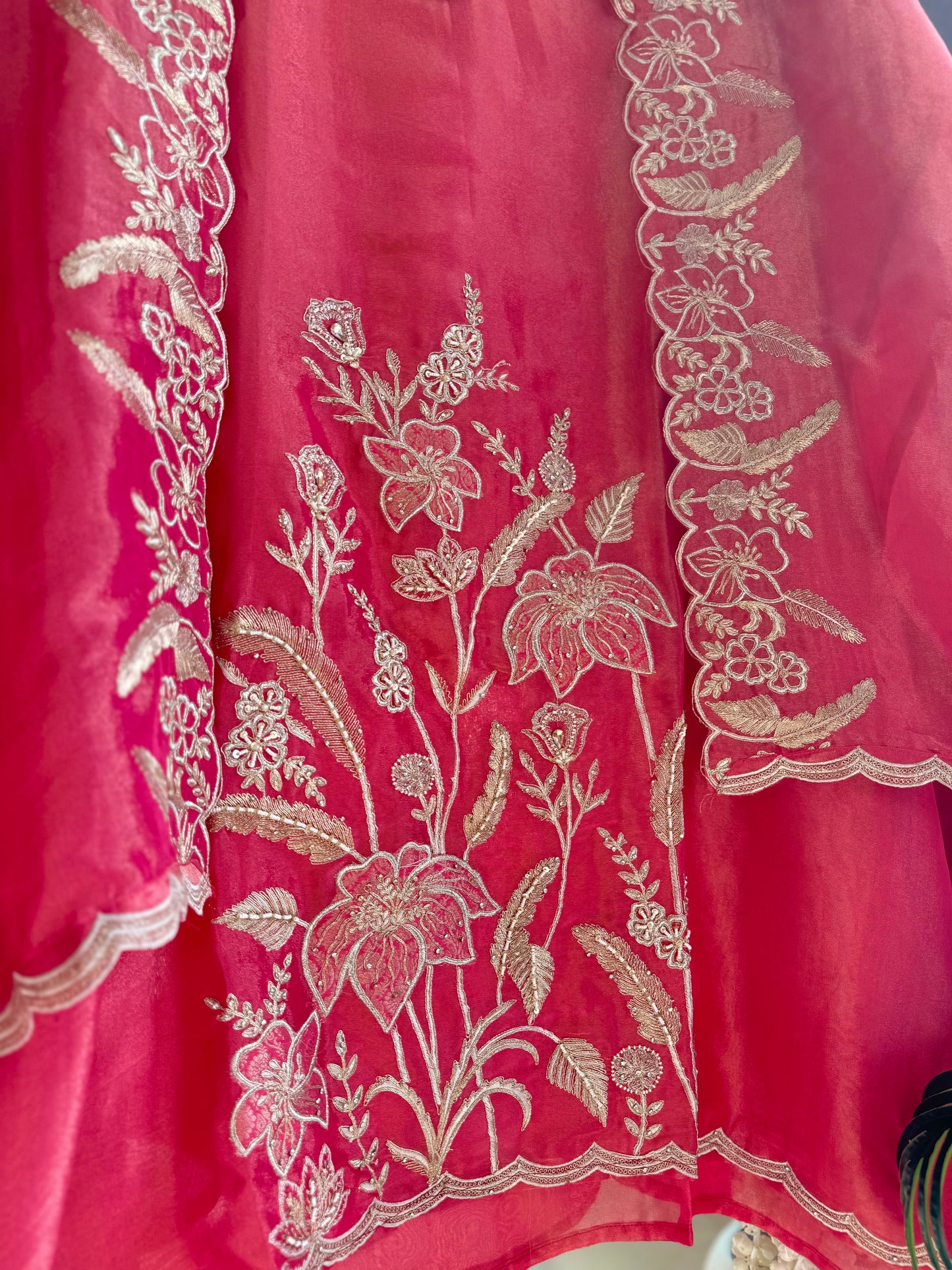 Luxurious mughal florals Handwork suits