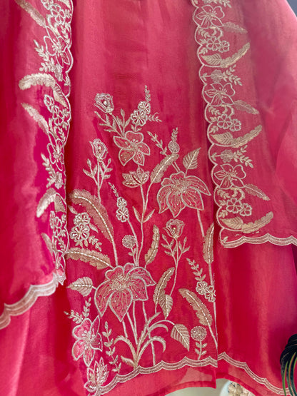 Luxurious mughal florals Handwork suits