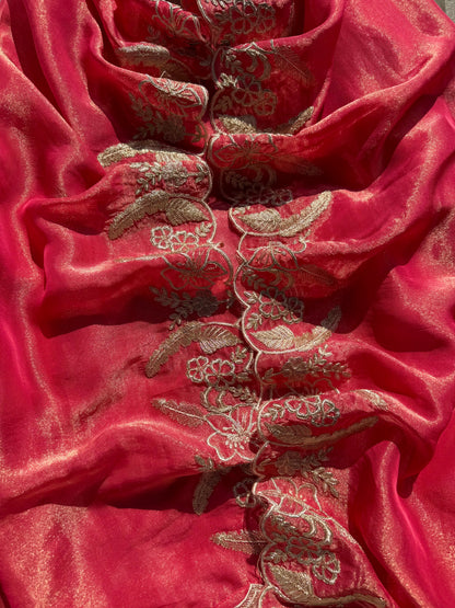 Luxurious mughal florals Handwork suits