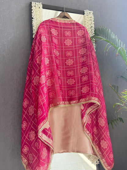 Luxurious bejewelled Gharchola suit