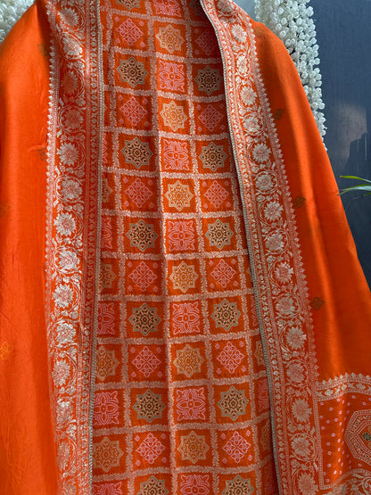 Meenakari Benarsi gharchola suit