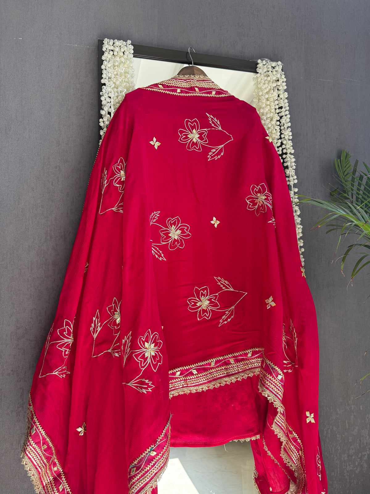Luxurious gotapatti pitta work suit