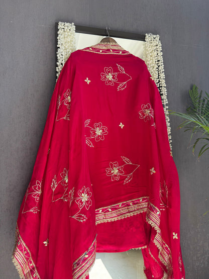 Luxurious gotapatti pitta work suit