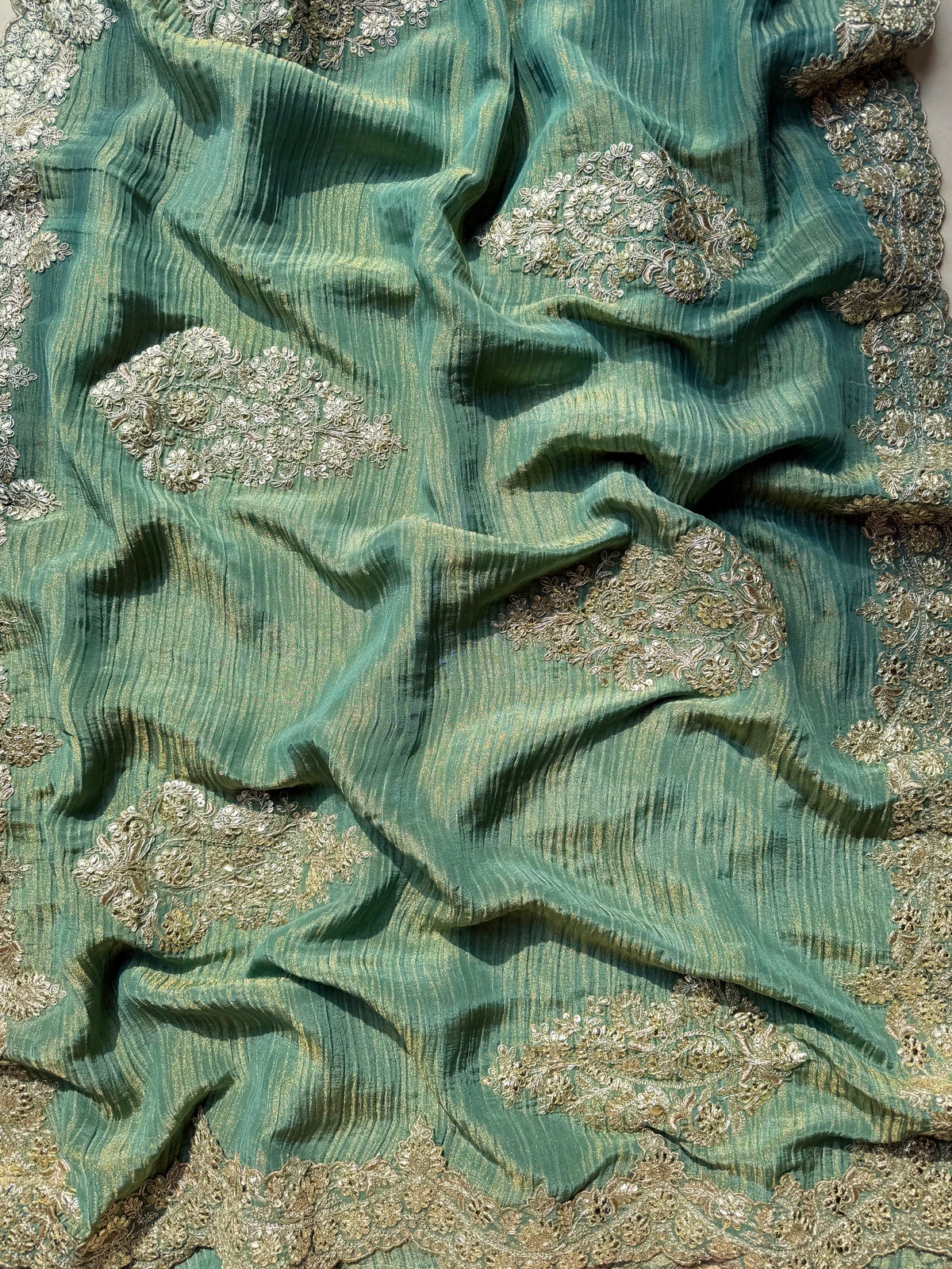 Luxurious Benarsi Tissue silk suit