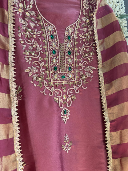 Luxurious dabka bejewelled suit