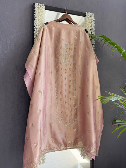 Luxurious Tissue silk mukaish suit