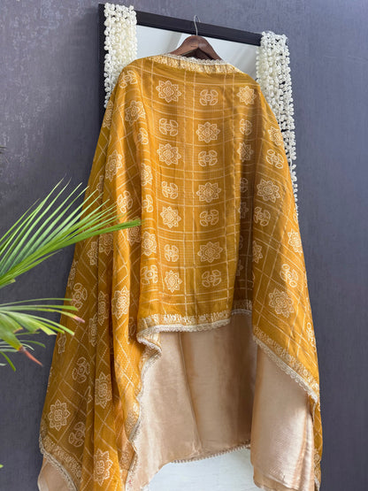 Luxurious bejewelled Gharchola suit