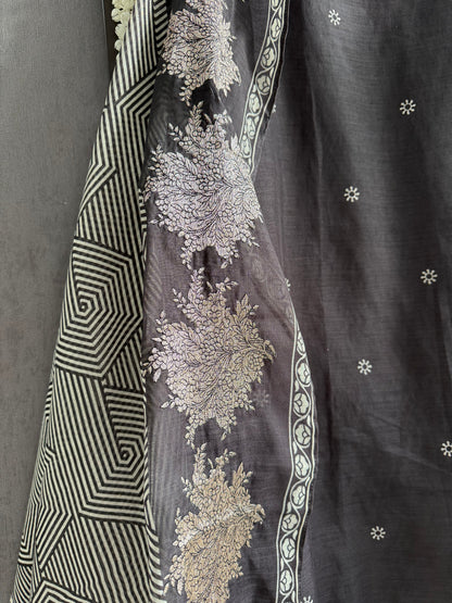 Pure Linen zari suit