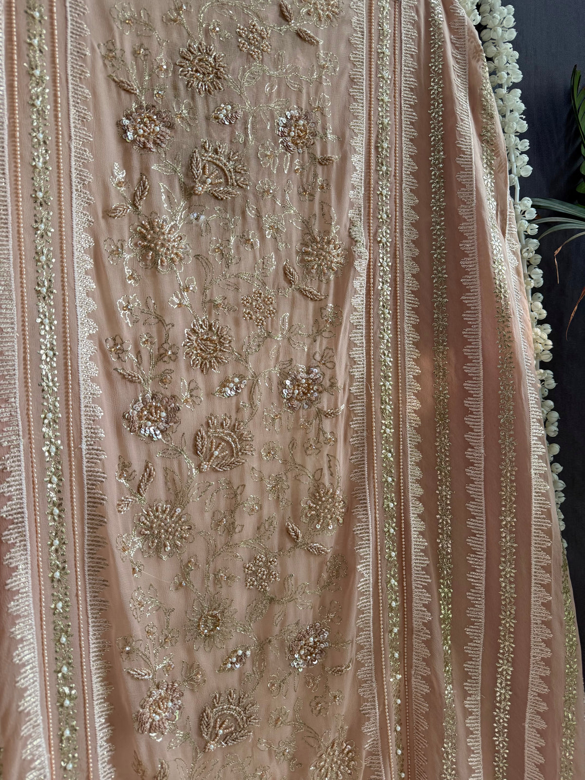 Pitta work crystal handwork suit