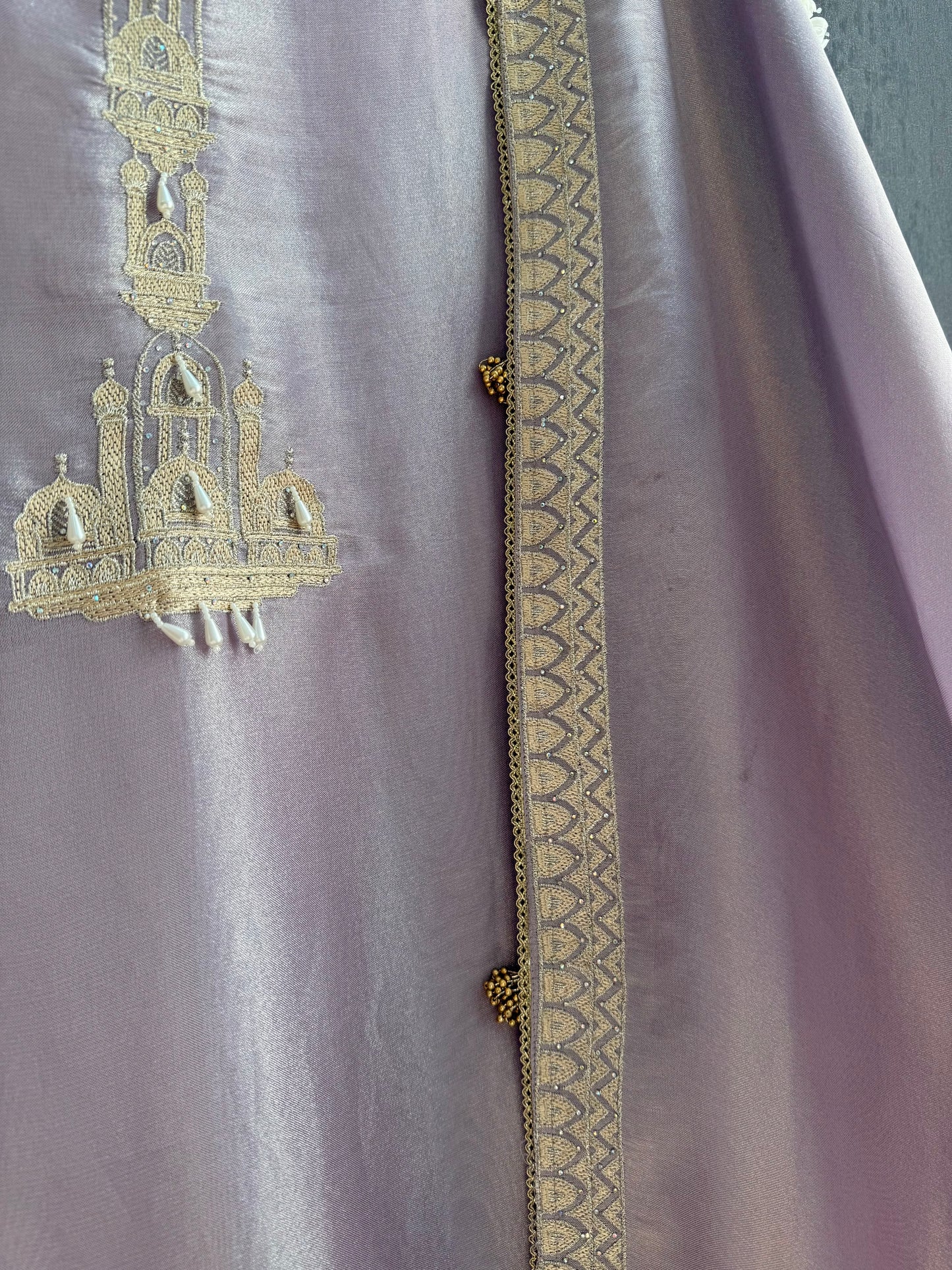 Luxurious temple zari work suit