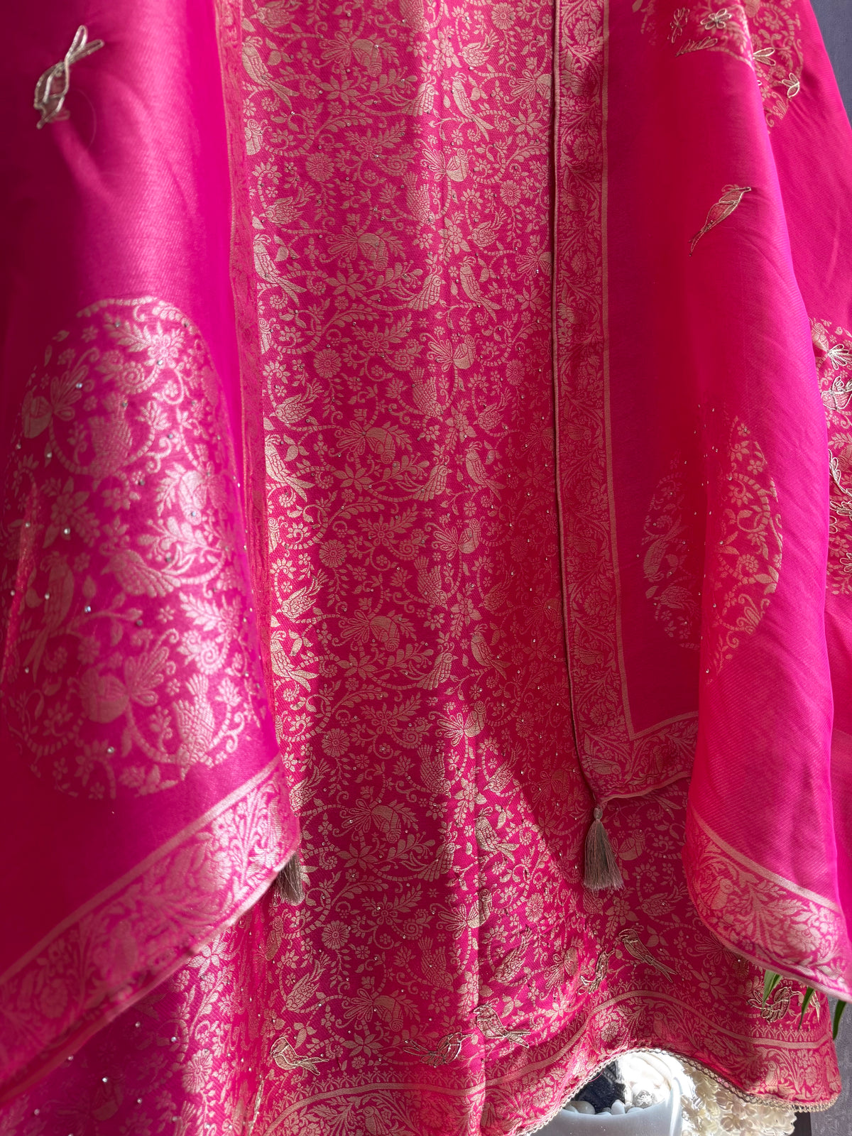 Resham Brocade Benarsi birds suit