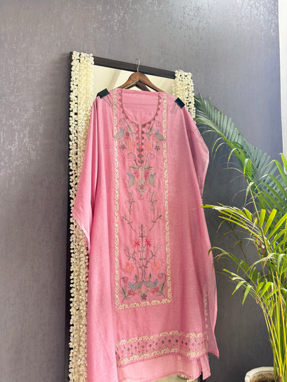 Luxurious Mul chanderi butterfly suit