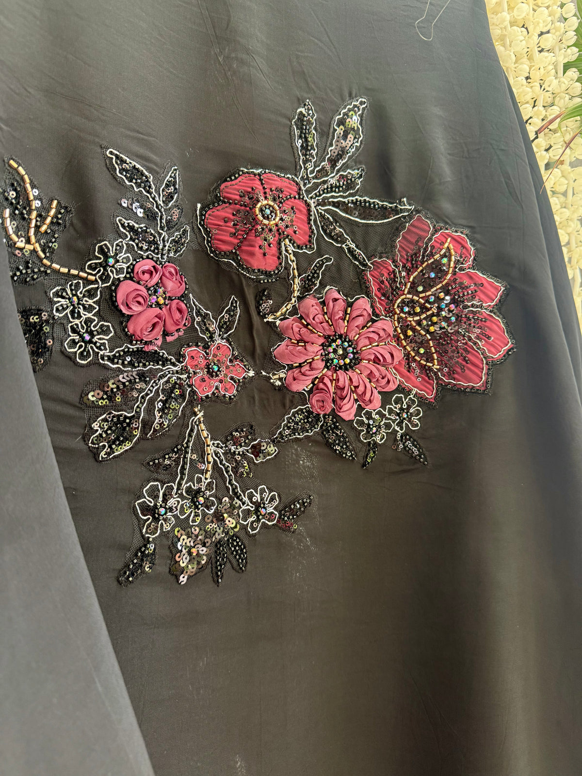 Handwork Organza Appliqué suit