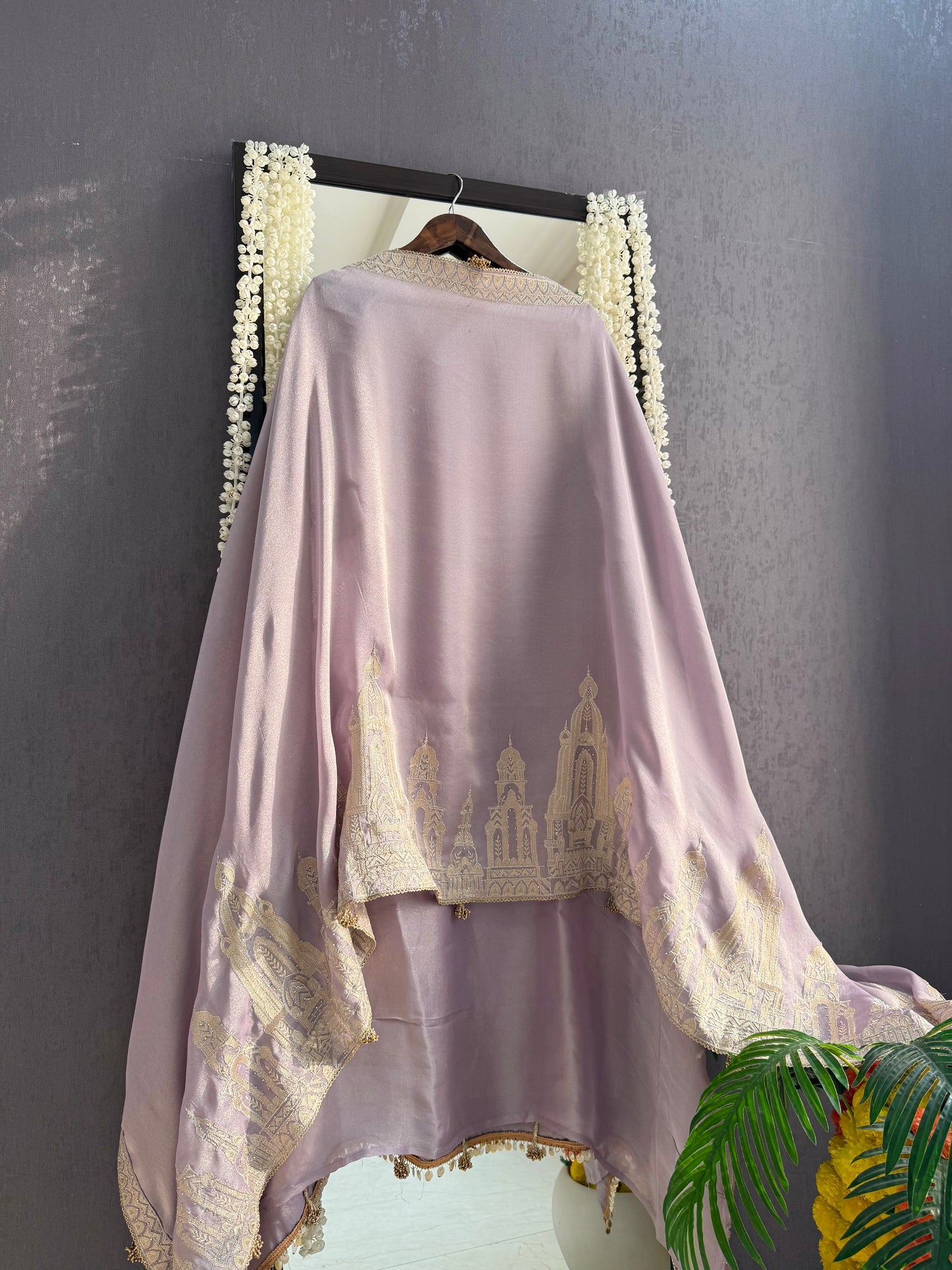 Luxurious temple zari work suit