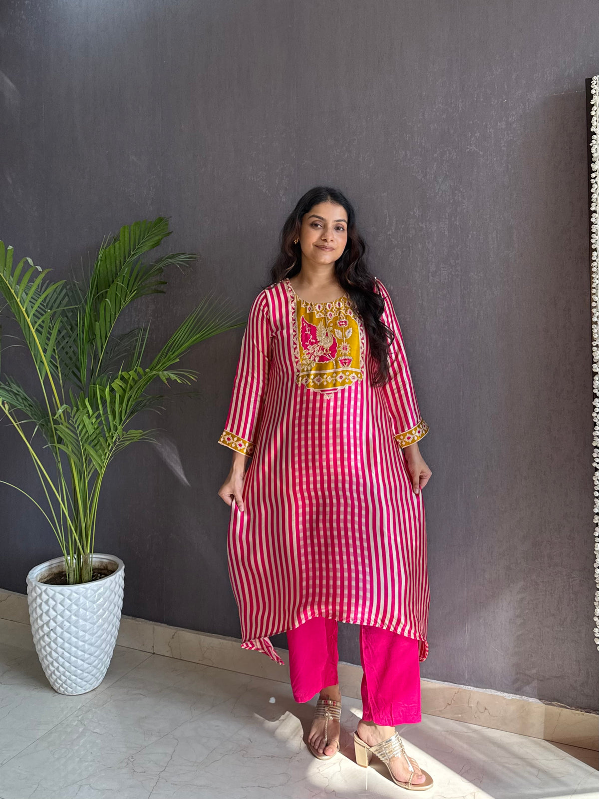 Festive gajji silk coord set