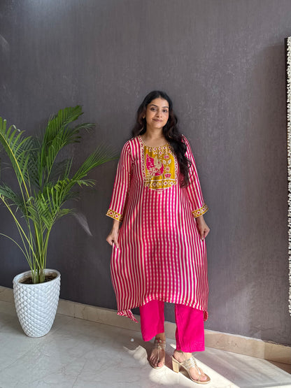 Festive gajji silk coord set