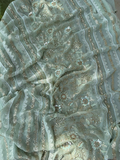 Pitta work crystal handwork suit