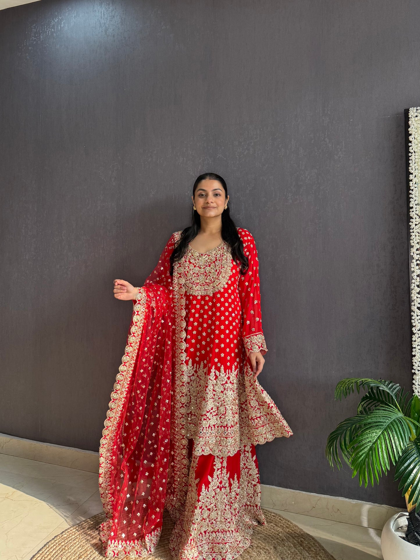 Luxurious Anarkali sharara set