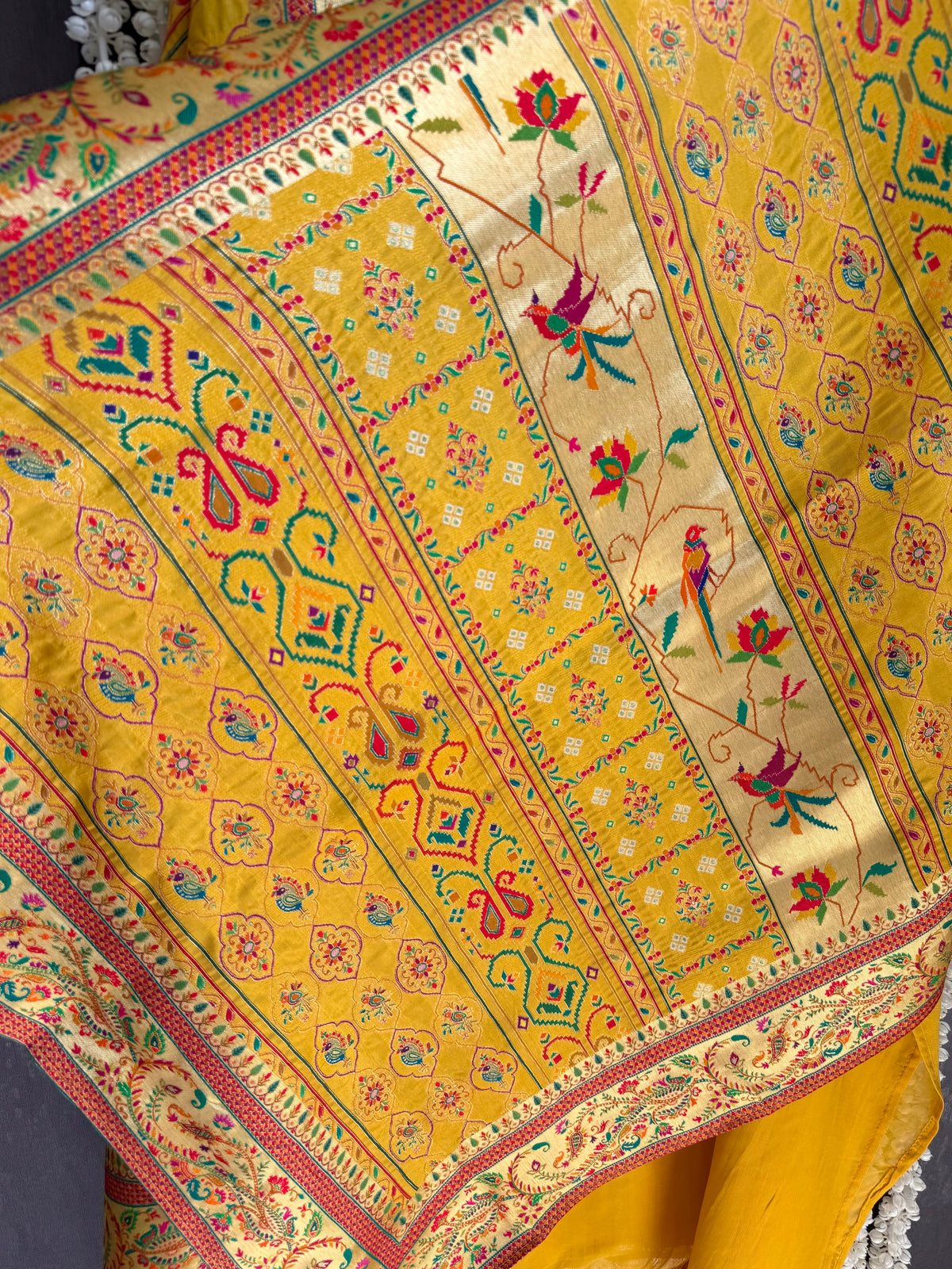 Meenakari Benarsi Paithani Handwork suit