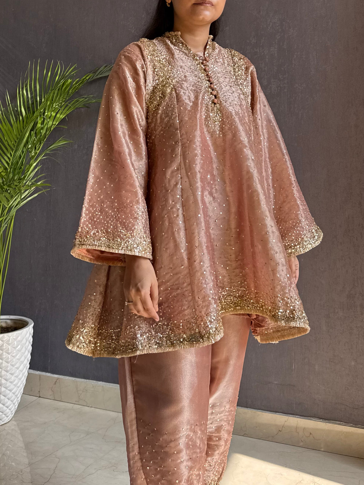Luxurious Handwork Sitara anarkali set