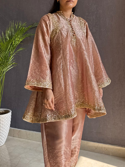 Luxurious Handwork Sitara anarkali set