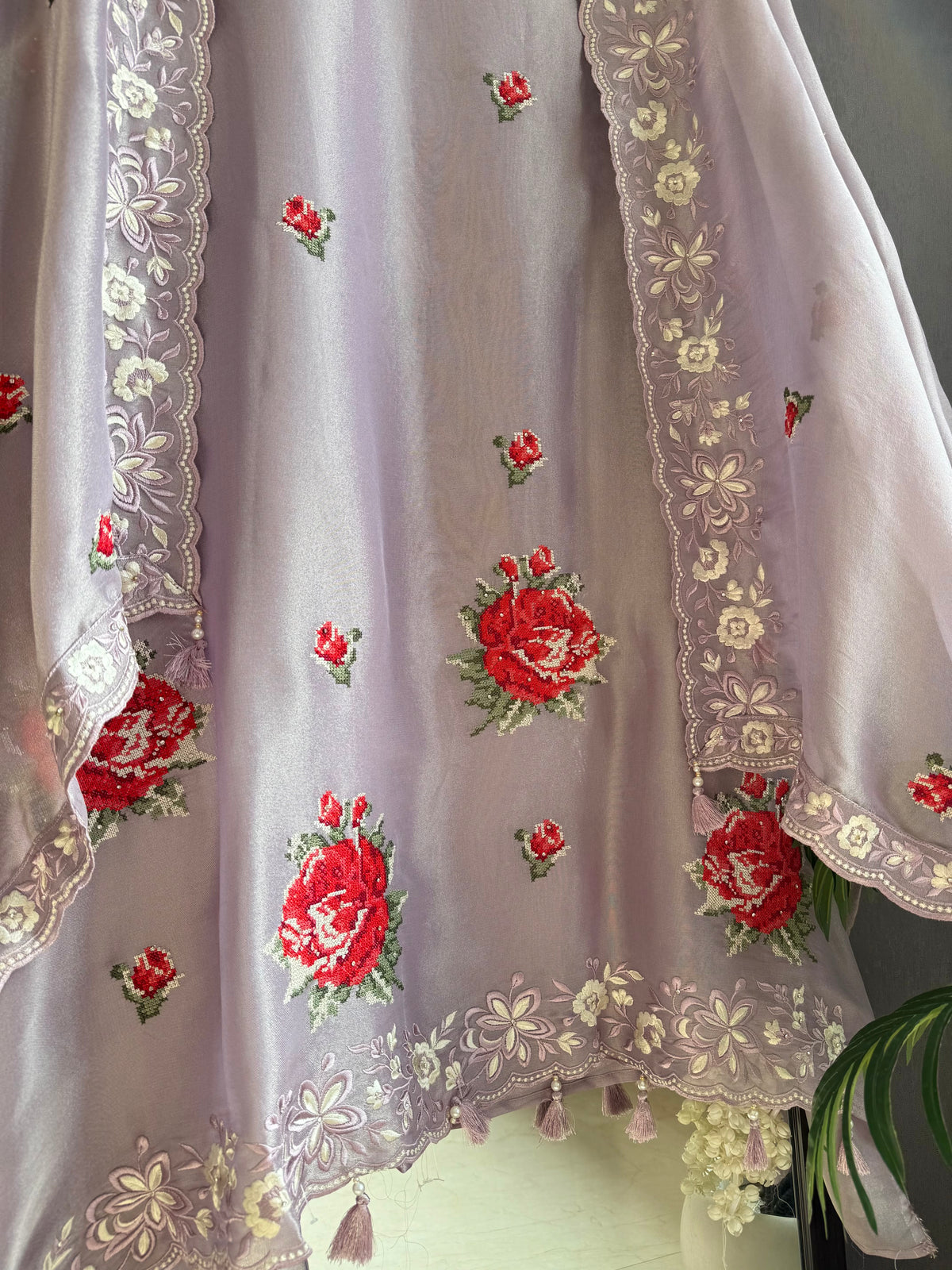 Luxurious Cross stitch suit