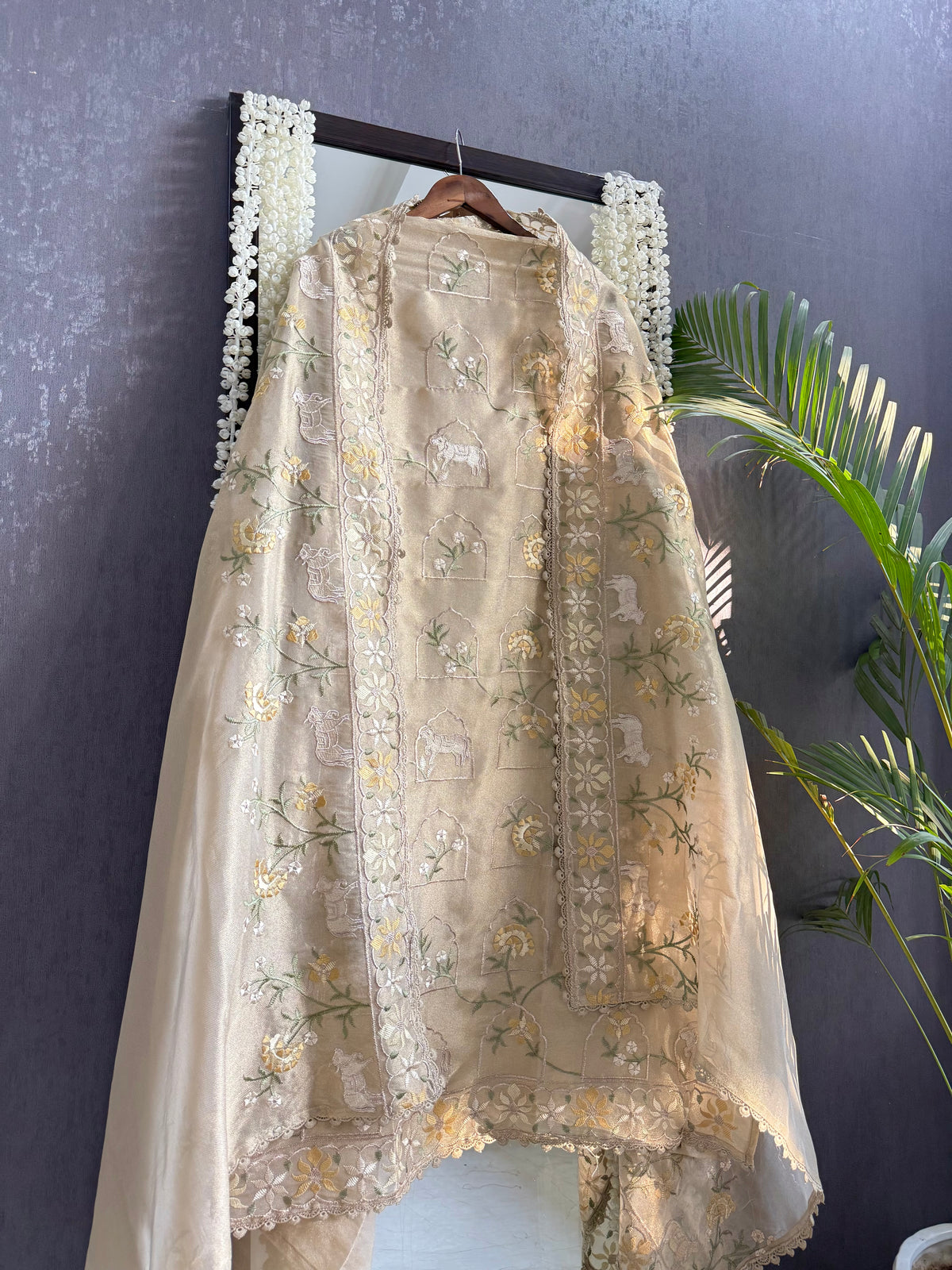 Luxurious Tissue Silk pichwai suit