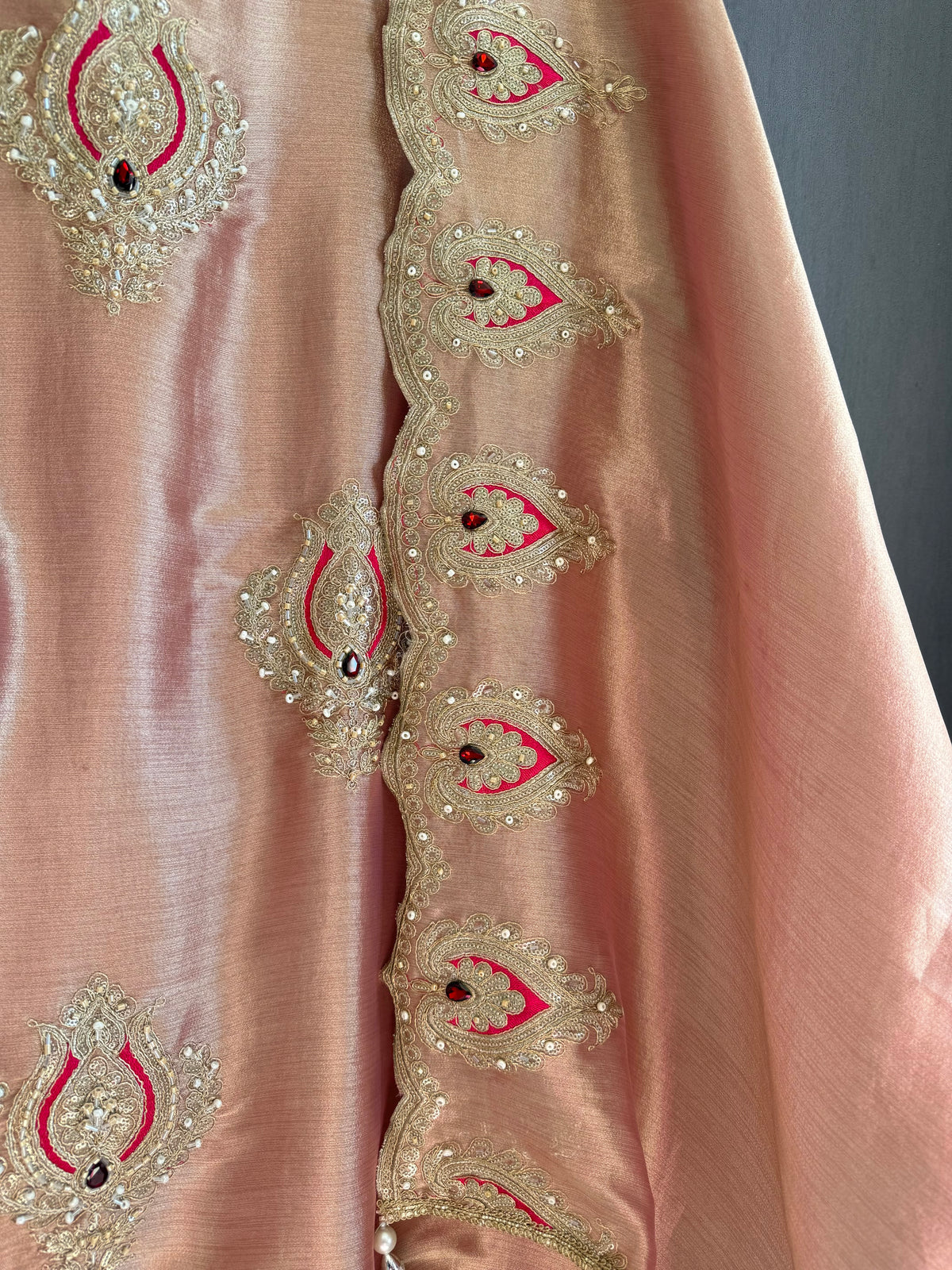 Luxurious bejewelled suit