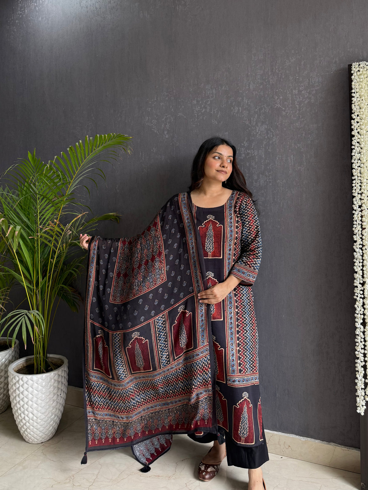 Cotton Ajrakh suit set