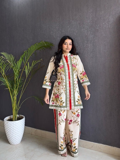 Designer floral Coord set