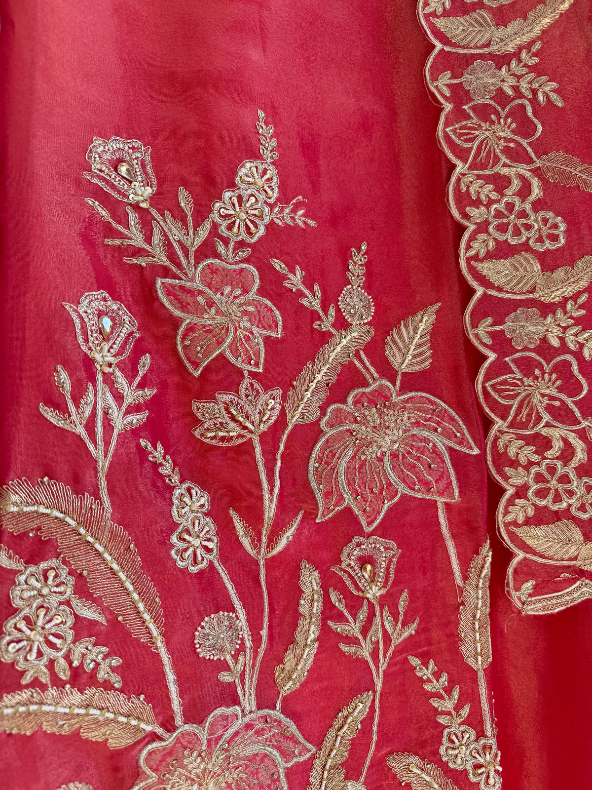 Luxurious mughal florals Handwork suits