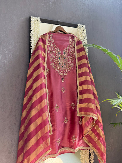 Luxurious dabka bejewelled suit