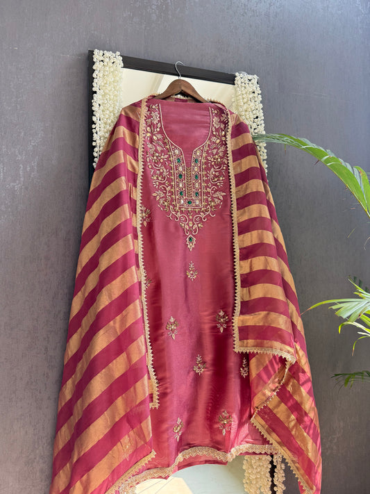 Luxurious dabka bejewelled suit