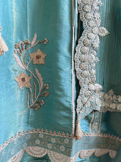 Luxurious Benarsi Tissue silk suit