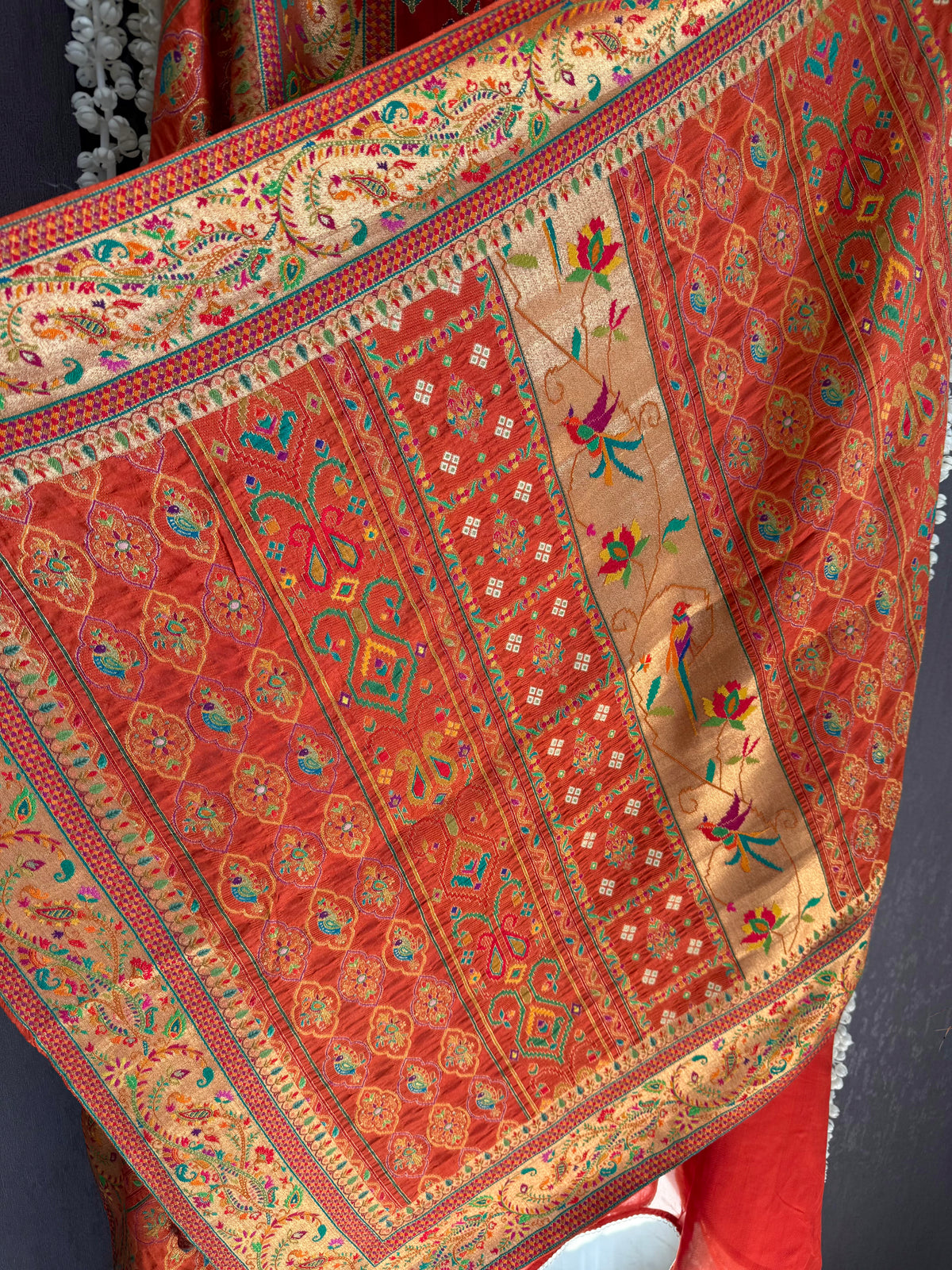 Meenakari Benarsi Paithani Handwork suit