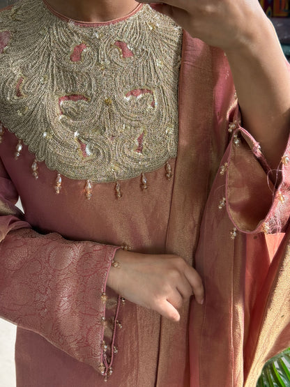 Luxurious tissue silk brocade set