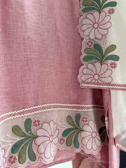 Premium Linen floral suit