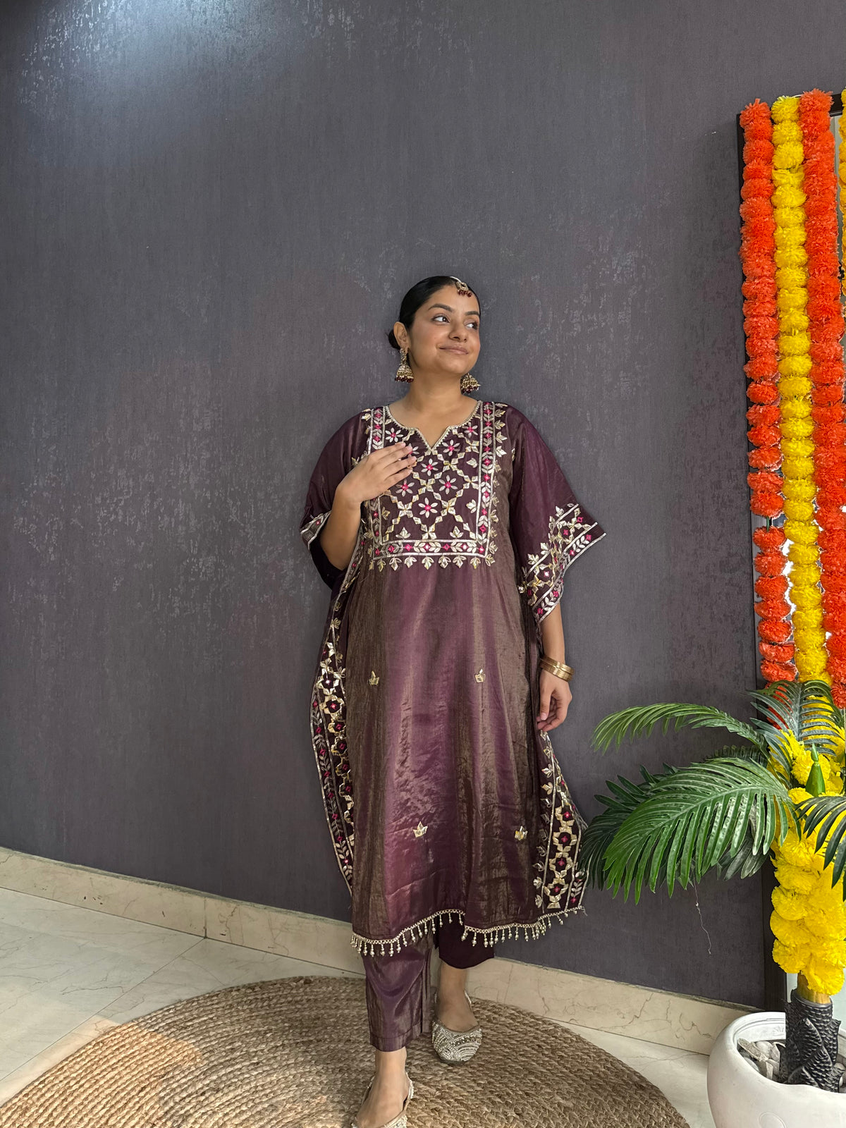 Gotapatti kaftan set