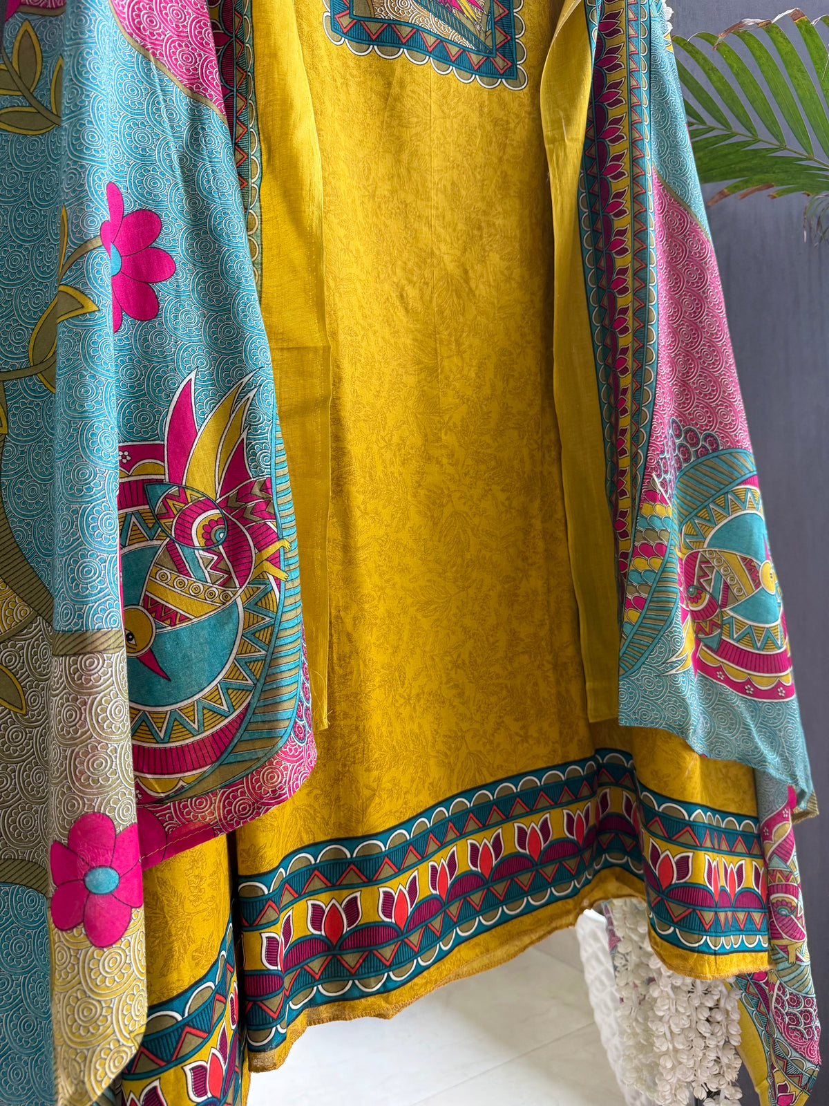 Mulmul cotton tribal art suit