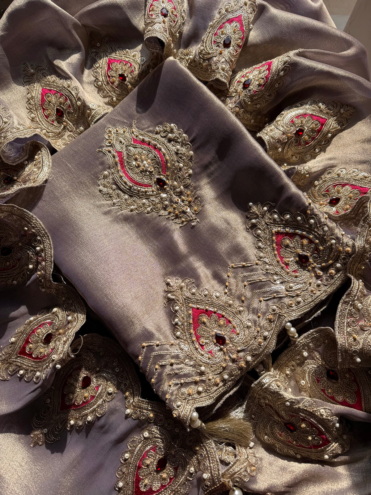 Luxurious bejewelled suit