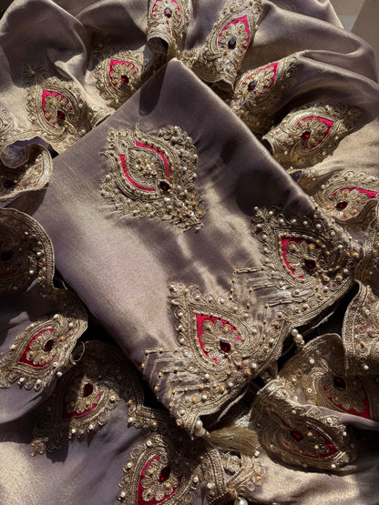 Luxurious bejewelled suit