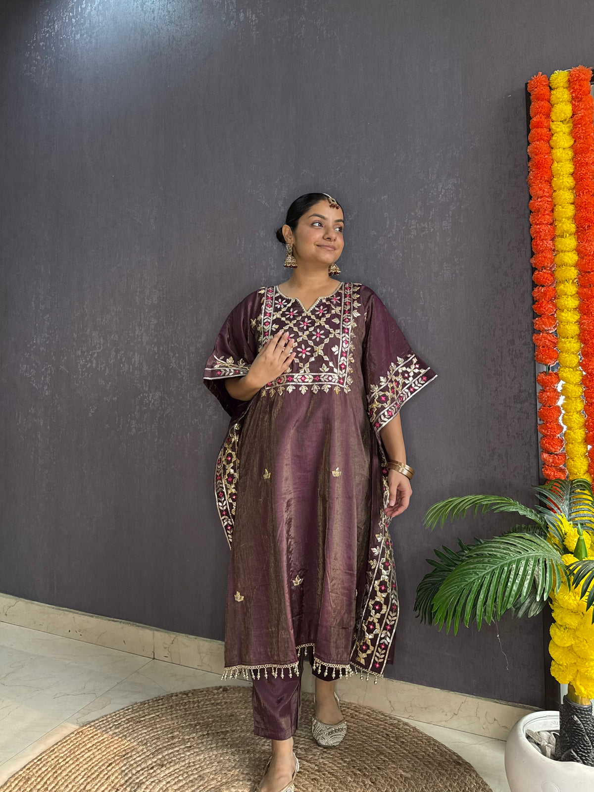 Gotapatti kaftan set